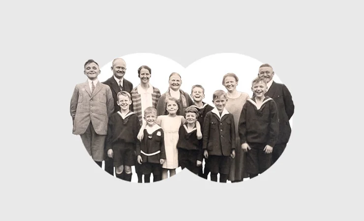 Historisches Familienfoto Familienunternehmen Tradition Gießerei Deutschland Walzen Gontermann-Peipers Siegen