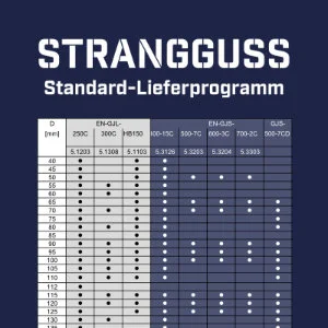 Strangguss Standard-Programm (DE)