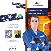 Ausbildung Siegen Gontermann-Peipers Titel Ausbildungsflyer Chemielaborant Werkstoffprüfer