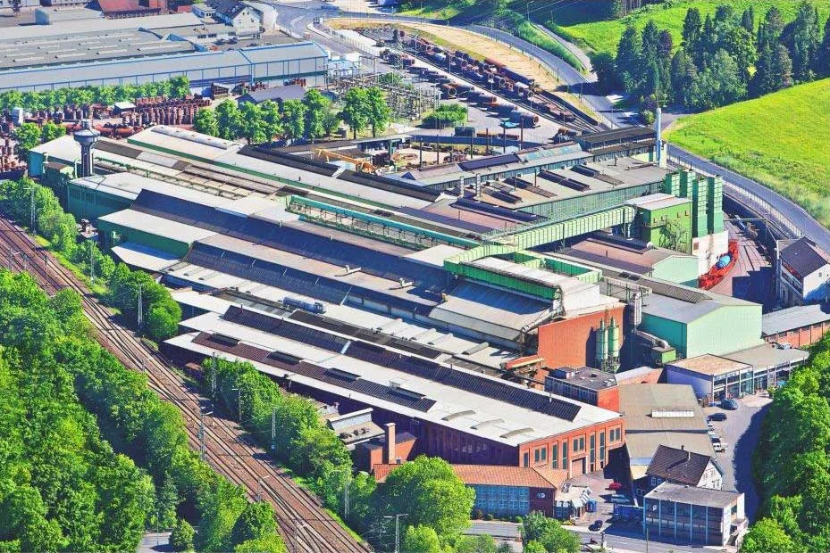Luftbild Gontermann-Peipers Werk Marienborn Siegen Gießerei Mechanische Bearbeitung