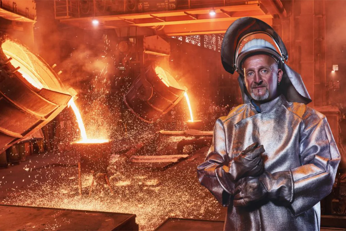 Abguss, flüssiges Metall, Metallindustrie, Gießerei, Eisen, Siegen, Mannschaft, Mitarbeiter, Gussprodukte