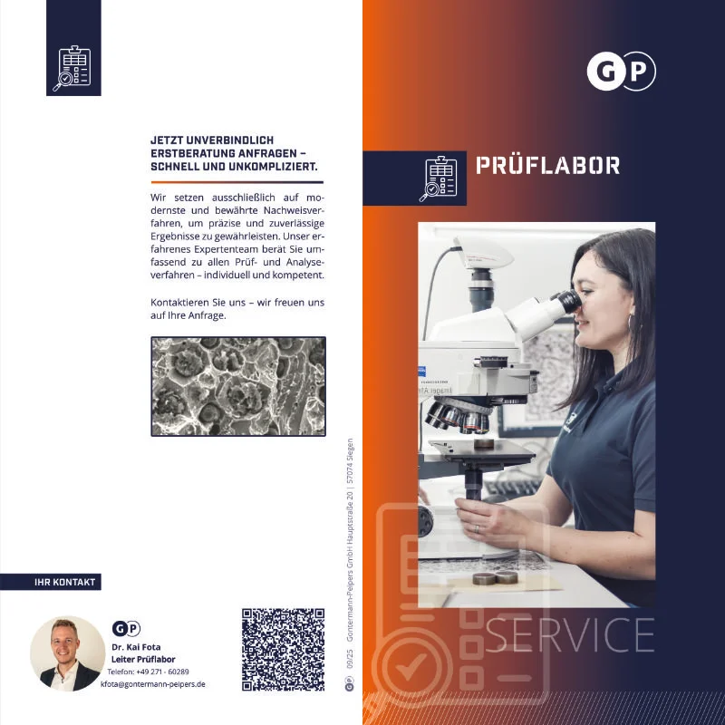 Flyer Prüflabor